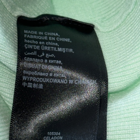 Bebe Women's‎ Lace Detail Sweater Midi Dress - Green -V cleavage V back Sz L - Picture 8 of 11